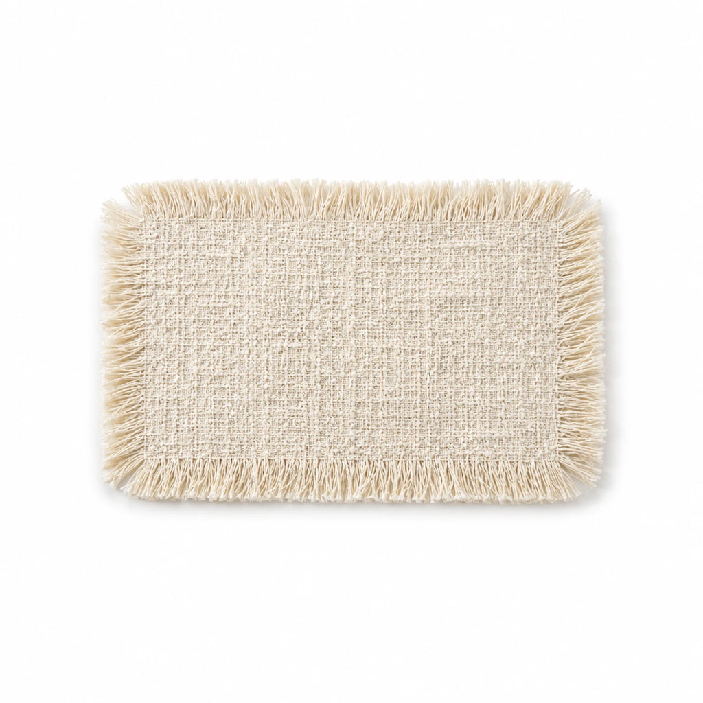 Fringed Cotton Styling Mat