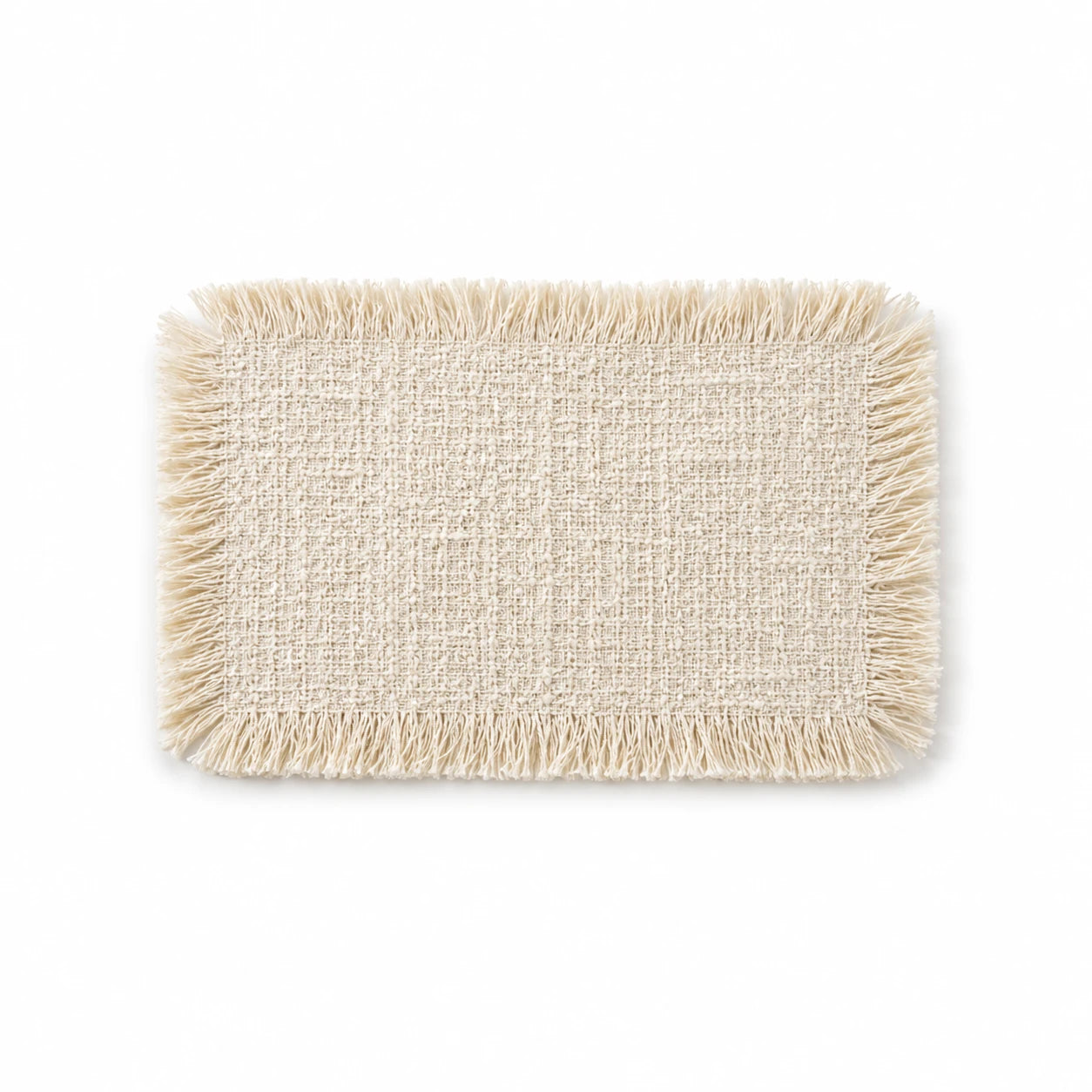 Fringed Cotton Styling Mat