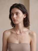 Tidal Fragment Pearl Necklace