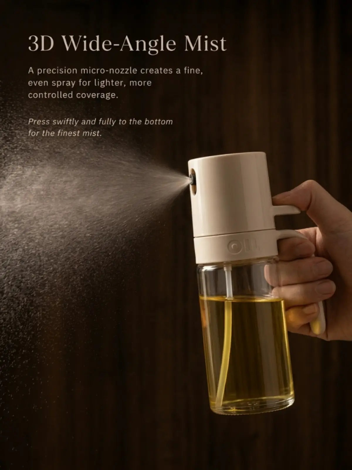 250 ml glass oil sprayer bottle with trigger nozzle