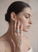 Four Currents Agate Ring