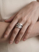 Four Currents Agate Ring