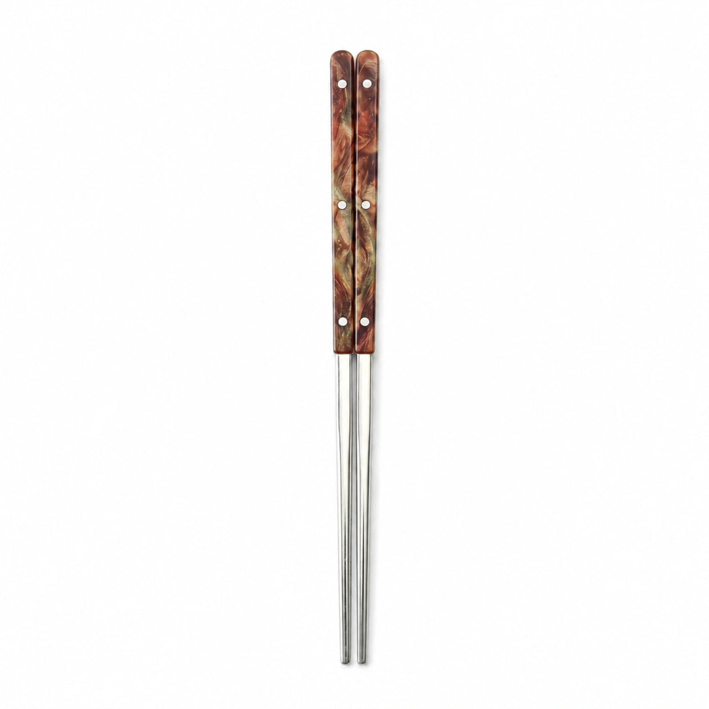Lustre Acrylic Handle Stainless Steel Chopsticks