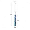 Peacock Blue Acrylic Bamboo-Shape Cutlery Set — 6 Piece