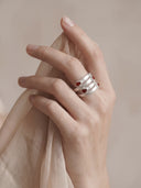 Four Currents Agate Ring