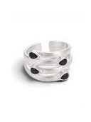 Four Currents Agate Ring