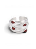 Four Currents Agate Ring