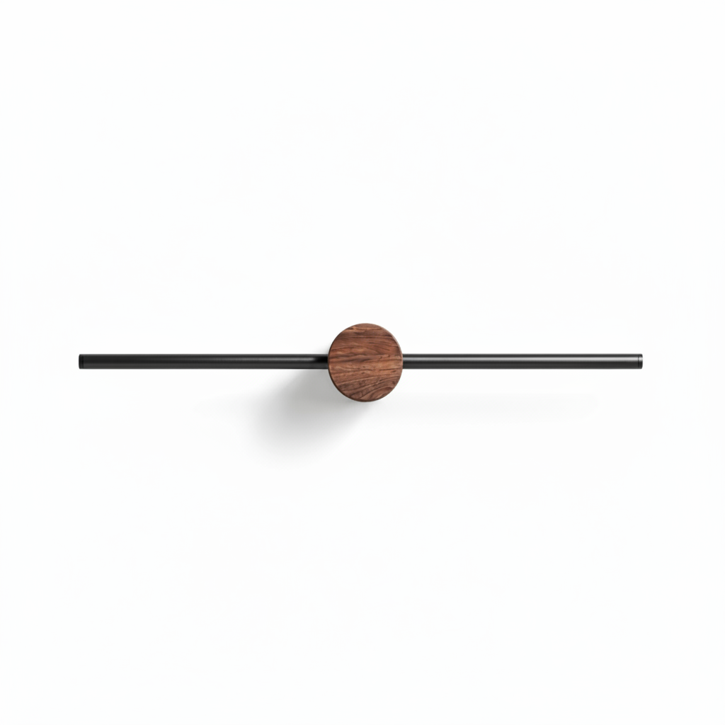 Adjustable Walnut Towel Bar
