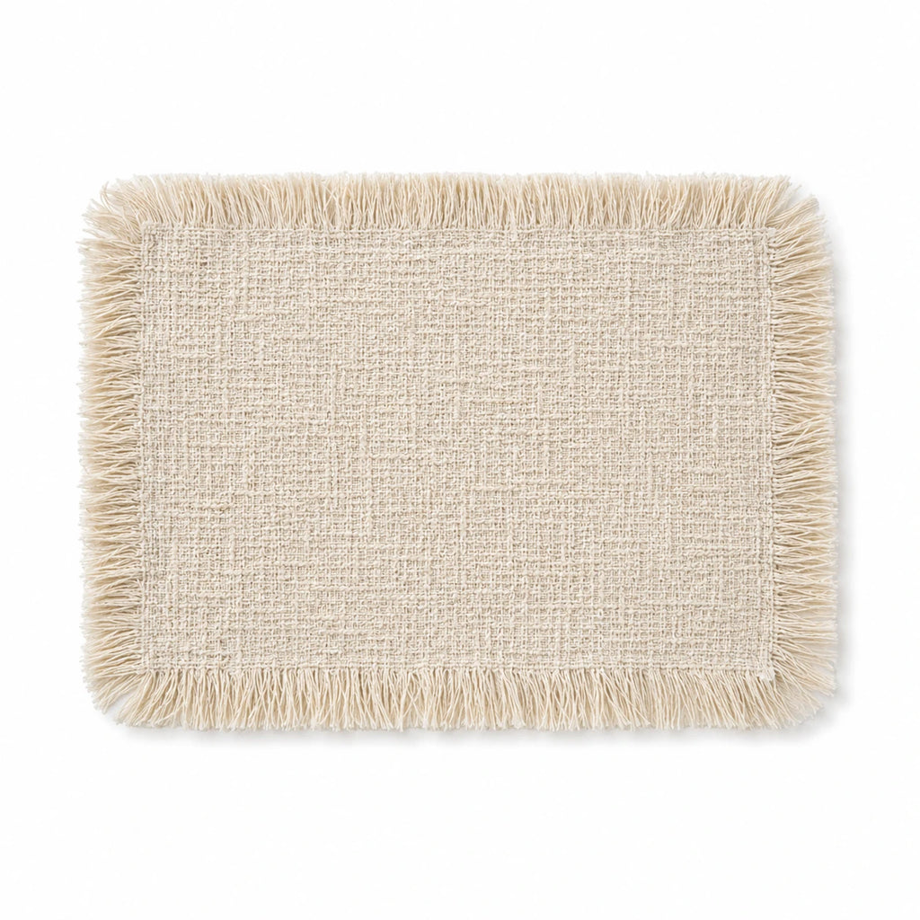Fringed Cotton Styling Mat
