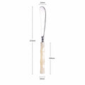 Pearl White Acrylic Bamboo-Shape Cutlery Set — 6 Piece