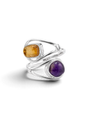 Orbis Duo Gemstone Ring