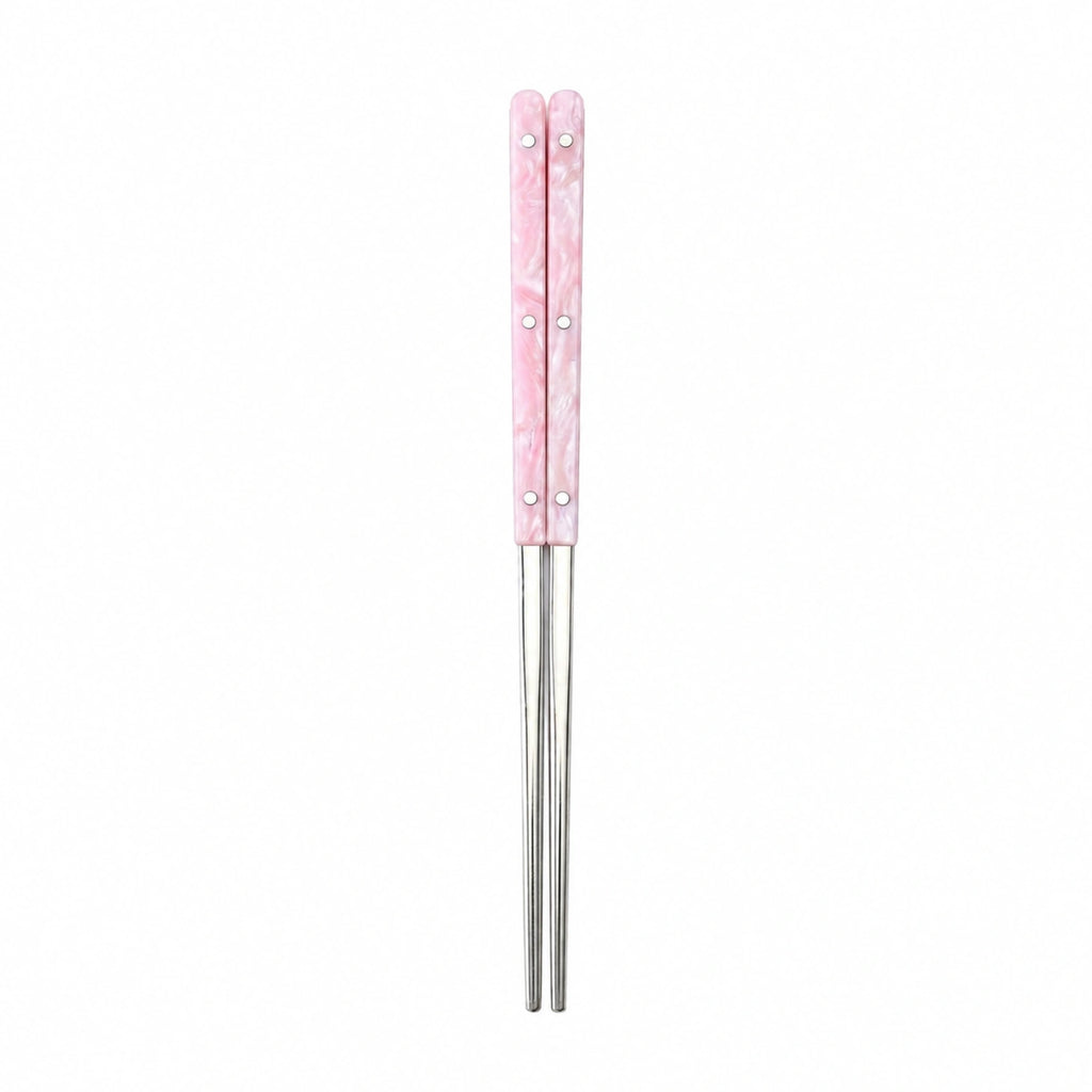Lustre Acrylic Handle Stainless Steel Chopsticks