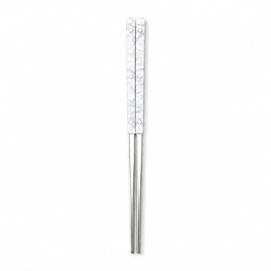 Lustre Acrylic Handle Stainless Steel Chopsticks
