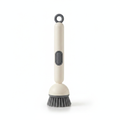 Soap Dispensing Dish Brush - Charcoal Grey