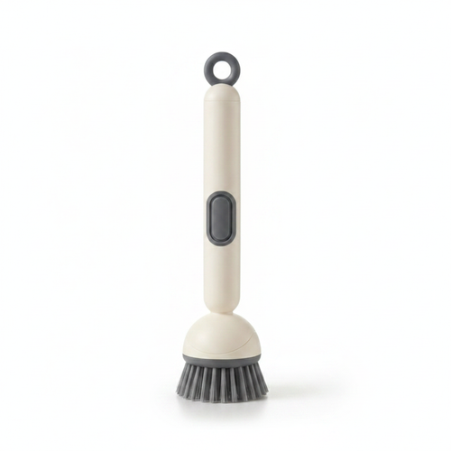 Soap Dispensing Dish Brush - Charcoal Grey